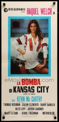 1h441 KANSAS CITY BOMBER Italian locandina '73 sexy Raquel Welch, the hottest thing on wheels!