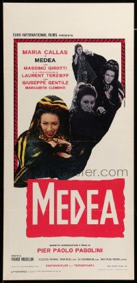 1h488 MEDEA Italian locandina '69 Pier Paolo Pasolini, Callas, Euripides, Enrico De Seta artwork!