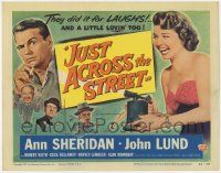 1k247 JUST ACROSS THE STREET TC '52 sexy Ann Sheridan did it for laughs & a little lovin!