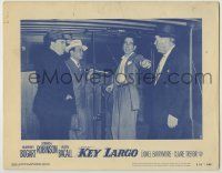 1k773 KEY LARGO LC #3 R53 upset Humphrey Bogart & Edward G. Robinson, John Huston film noir!