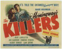 1k253 KILLERS TC '46 Burt Lancaster & sexy Ava Gardner, from Ernest Hemingway's story!