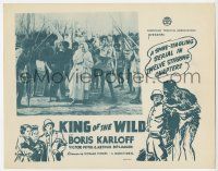 1k784 KING OF THE WILD LC R40s close up of woman surrounded by scary native men with spears!