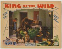 1k782 KING OF THE WILD ch 1 LC '31 wonderful image of ape man attacking, Man Eaters, full-color!