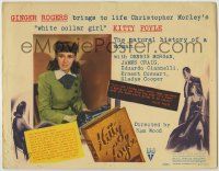 1k260 KITTY FOYLE TC '40 great image of Ginger Rogers as Christopher Morley's white collar girl!