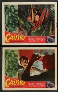 1w091 CALTIKI THE IMMORTAL MONSTER 8 LCs '60 with cool monster attack special effects images!