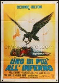 2c876 ONE MORE TO HELL Italian 1p '68 Uno Di Piu All'Inferno, cool Casaro spaghetti western art!