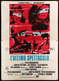 2c530 LAST PICTURE SHOW Italian 2p '72 Peter Bogdanovich, cool different art by Ercole Brini!