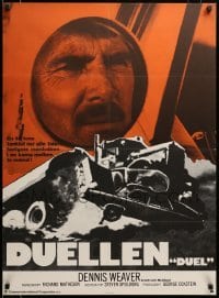 2f278 DUEL Danish '72 Steven Spielberg, Dennis Weaver, most bizarre murder weapon ever used!