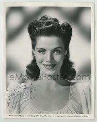 2j0463 CAROL BRUCE signed 8x10 still '41 sexy smiling head & shoulders portrait by Ray Jones!