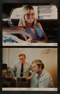 2k791 DIRTY MARY CRAZY LARRY 2 color 11x14 stills '74 Peter Fonda, Vic Morrow & sexy Susan George!