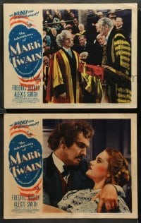 2k744 ADVENTURES OF MARK TWAIN 2 LCs '44 Fredric March with sexiest Alexis Smith and Smith!