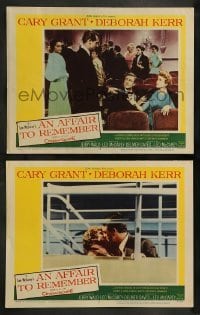 2k745 AFFAIR TO REMEMBER 2 LCs '57 Cary Grant, Deborah Kerr, Denning, Leo McCarey, classic romance!