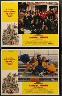 2k752 ANIMAL HOUSE 2 LCs '78 John Belushi, Landis classic, w/ top cast portrait by frat house!