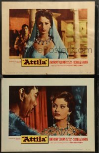 2k753 ATTILA 2 LCs '58 beautiful Sophia Loren with Mongolian Anthony Quinn!