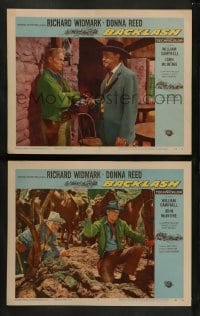 2k754 BACKLASH 2 LCs '56 Richard Widmark, Barton MacLane, suspense that cuts like a whip!