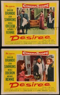 2k786 DESIREE 2 LCs '54 Marlon Brando, Jean Simmons, Merle Oberon, Michael Rennie