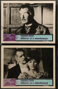 2k790 DIARY OF A MADMAN 2 LCs '63 great images of Vincent Price & sexy Nancy Kovack!