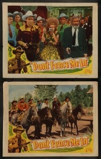 2k796 DON'T FENCE ME IN 2 LCs '45 Roy Rogers & pretty Dale Evans, Gabby Hayes!