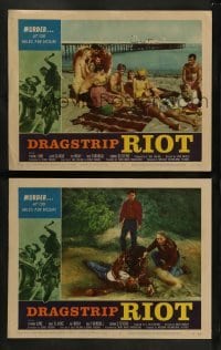 2k801 DRAGSTRIP RIOT 2 LCs '58 youth gone wild, classic biker gang border artwork!