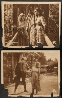 2k807 FALSE EVIDENCE 2 LCs '19 images of gorgeous Viola Dana w/violin and accosted by Joe King!