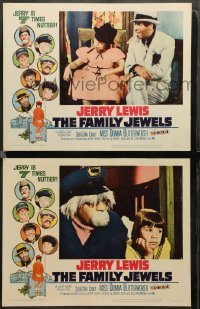 2k808 FAMILY JEWELS 2 LCs '65 Jerry Lewis is seven times nuttier in seven roles, wacky images!