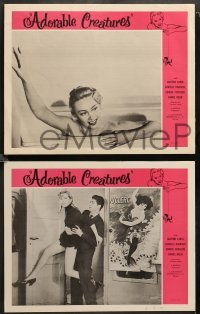 2k618 ADORABLE CREATURES 3 LCs '56 French comedy with Martine Carol & Danielle Derrieux!