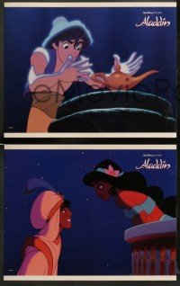 2k397 ALADDIN 6 LCs '92 classic Disney cartoon, great images of Prince Ali, Jasmine & Genie!