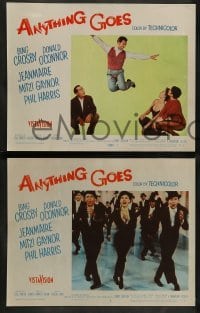 2k352 ANYTHING GOES 7 LCs '56 Donald O'Connor, Bing Crosby, Mitzi Gaynor, Zizi Jeanmaire!