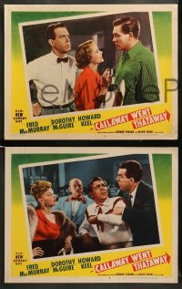 2k534 CALLAWAY WENT THATAWAY 4 LCs '51 Fred MacMurray, Dorothy McGuire & Howard Keel!