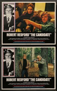 2k082 CANDIDATE 8 LCs '72 all w/great border image of candidate Robert Redford blowing a bubble!