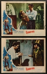 2k466 CARAVAN 5 LCs '47 images of Stewart Granger, Jean Kent, dude in top hat!