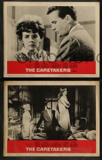 2k355 CARETAKERS 7 LCs '63 Robert Stack, Polly Bergen & Joan Crawford in a mental hospital!