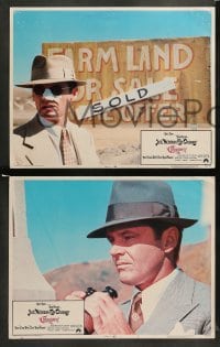 2k409 CHINATOWN 6 int'l LCs '74 great images of Jack Nicholson in Roman Polanski film noir classic!