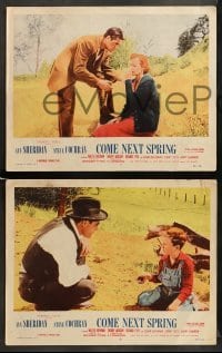 2k467 COME NEXT SPRING 5 LCs '56 great images of gorgeous Ann Sheridan & Steve Cochran, Eyer!