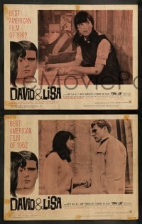 2k469 DAVID & LISA 5 LCs '63 Kier Dullea & Janet Margolin, Frank Perry mental hospital drama!