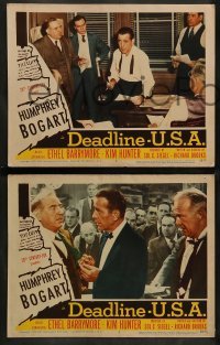 2k358 DEADLINE-U.S.A. 7 LCs '52 newspaper editor Humphrey Bogart, best journalism movie ever!