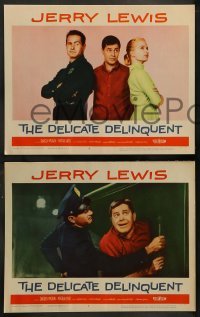 2k114 DELICATE DELINQUENT 8 LCs '57 wacky teen Jerry Lewis, Darren McGavin, Martha Hyer, Ivers!