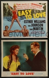 2k127 EASY TO LOVE 8 LCs '53 sexy swimmer Esther Williams, Van Johnson & Tony Martin!