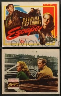 2k133 ESCAPE 8 LCs '48 Rex Harrison, pretty Peggy Cummins, prison escape!