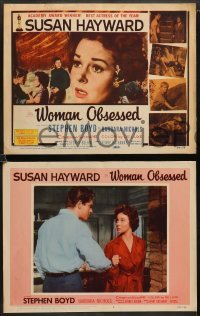 2k338 WOMAN OBSESSED 8 LCs '59 Best Actress Academy Award Winner Susan Hayward, Stephen Boyd