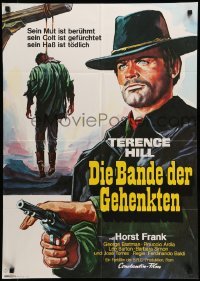 2r609 DJANGO PREPARE A COFFIN German R75 art of Terence Hill w/gun & hanging man!