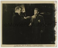 2w864 SON OF DRACULA 8x9.75 still '43 Lon Chaney Jr. as Count Alucard threatening Robert Paige!