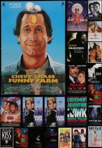 2x104 LOT OF 22 UNFOLDED MOSTLY SINGLE-SIDED MOSTLY 27X40 ONE-SHEETS '80s-90s cool movie images!