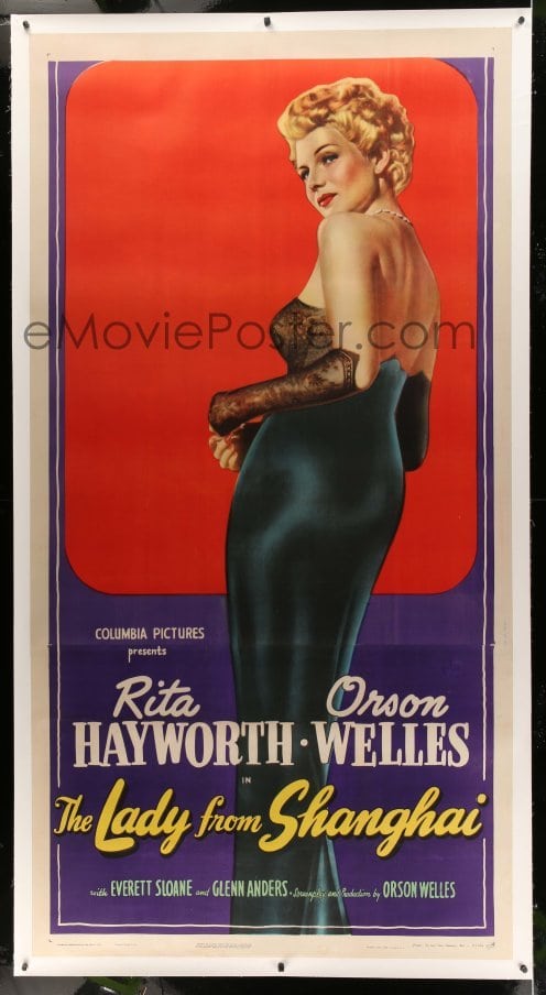 eMoviePoster.com: 3a035 LADY FROM SHANGHAI linen 3sh '47 incredible ...
