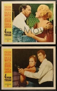 3g757 4 FOR TEXAS 3 LCs '64 Frank Sinatra, Dean Martin, Anita Ekberg, Ursula Andress, Aldrich!