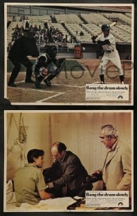 3g763 BANG THE DRUM SLOWLY 3 LCs '73 images of Robert De Niro, New York Yankees baseball!