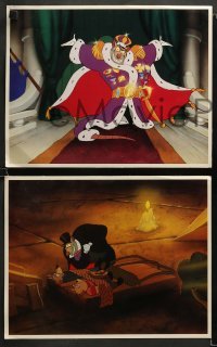 3g710 GREAT MOUSE DETECTIVE 4 LCs '86 Walt Disney's crime-fighting Sherlock Holmes rodent cartoon!