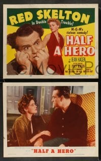 3g259 HALF A HERO 8 LCs '53 Red Skelton, Jean Hagen, Charles Dingle, Hugh Corcoran!