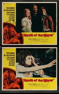 3g799 HANDS OF THE RIPPER 3 LCs '72 Eric Porter, Jane Merrow, Dora Bryan, Hammer horror!