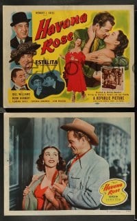 3g269 HAVANA ROSE 8 LCs '51 sexy Cuban Estelita Rodriguez, Bill Williams, Florence Bates!